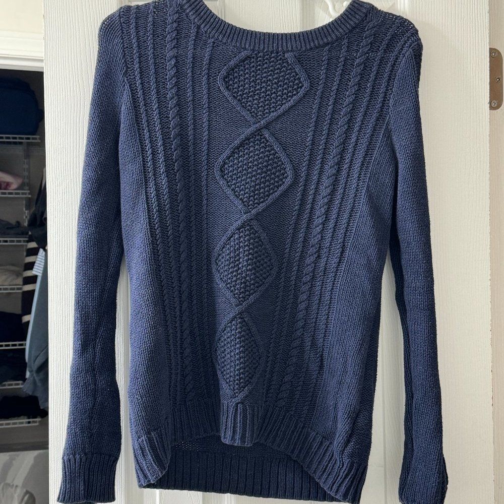 Blue Patterned Sweater